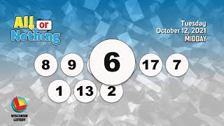 Wisconsin Lottery Midday Draw 10/12/2021