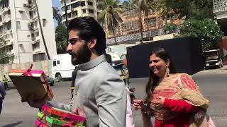 Sonam Ki Shaadi : Sonam's Brother Harshvardhan Distributes Sweets to the Media | SpotboyE