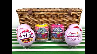 Unboxing NEW Mini Brands Create Kawaii Bouquets & Magic Jellykins!