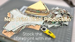 Bikini production | Stock the storefront with me 👙 | Sew Along | DIY