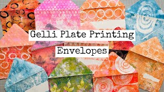 Gelli Plate Magic: Create Stunning Envelopes Using Handmade Stamps