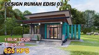 Design Rumah Kecil - 1 bilik tidur 1 bilik air ( 625 kps )#rumahmodern  #designrumah #4bedroom