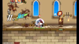 [Elsword]Blazing Heart Combo\u0026Skills  SOLO