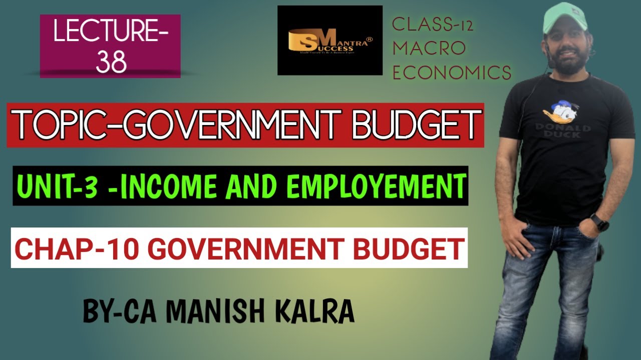 Government Budget|| Chapter-10|| Government Budget|| Class-12 Economics ...