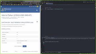 Python: Week 4 - Lab Exercise Input Validation Using A While Loop
