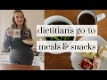 Full day of healthy meals & snacks (what a dietitian eats everyday)