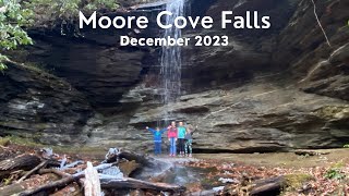 December 2023 — Moore Cove Falls (and Little Moore Cove Falls)