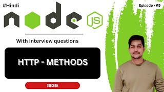 HTTP METHODS | #get #post #put #patch #delete #http #nodejs