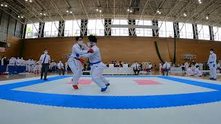 第50回関東学生空手道選手権大会 男子個人組手 栗田尊選手（国士舘大学） 伊藤颯輝選手（法政大学）