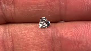 Unique Genuine White Sapphire Heart Cut in Grade AAA at AfricaGems