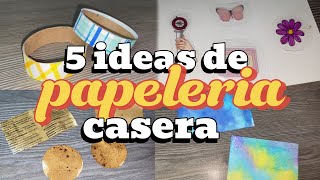 5 ideas de PAPELERIA CASERA✂️📏