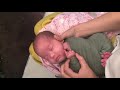 tutorial how to wrap newborn for photo shoot peeking toes wrapping technique