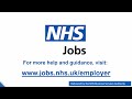 employer nhs jobs create a job listing publish the listing video jun 22