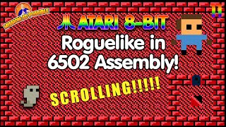 Let's Make EdVenture #11: SCROLLING! -- Coding a Roguelike in Atari 8-bit Assembly
