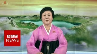 North Korea state TV reports on Trump Kim summit - BBC News