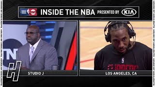 Kawhi Leonard Postgame Interview With Inside the NBA Crew - Warriors vs Clippers