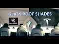 Tesla Model 3/Y glass roof shade comparison. HaloBlkvsTesla roof shades @haloblk_global @tesla