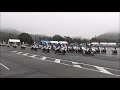 第44回福岡県警察白バイ安全運転競技大会 予行 開会式退場