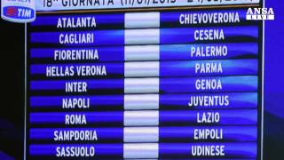 Calendario seria A 2014-2015: si inizia subito con Roma-Fiorentina