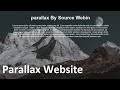 Simple Parallax Website Using HTML & CSS | Web Design | Source Webin