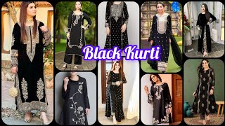 #Partywear Black Kurti Dress Design | Latest Kurti Design 2025 | Black Suit #Black