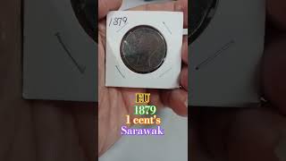 KU 1879 1 cent's (Sarawak)