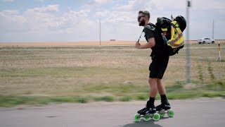 A rollerblader’s quest to skate across the country for charity