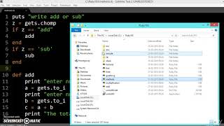 119 Learn python and ruby programming:- add and sub example