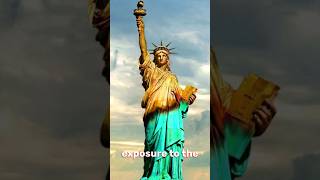 The green transformation-Statue of Liberty's colorful secret #statueofliberty #color #transformation