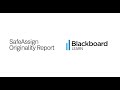 SafeAssign - Originality Report - Blackboard Learn