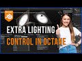 Control Lighting using nodes in Octane Blender