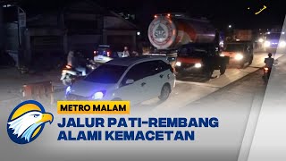 Lalu Lintas di Jalur Pati-Rembang Terjadi Kemacetan Akibat Perbaikan Jalan