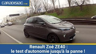 Renault Zoé ZE40 : le test d'autonomie jusqu'à la panne !