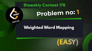 Weighted Word Mapping | Leetcode 3838 | Explanation With Code | Java
