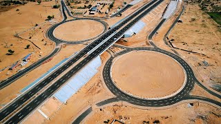 Drone View of 6 Lane Amritsar Jamnagar Expressway, Bharatmala - 4K Video Ultra HD