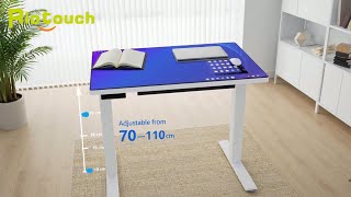 Electric height-adjustable touch table for modern classrooms and offices