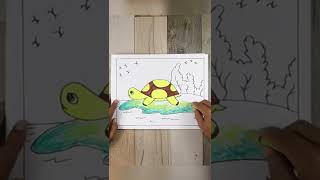 How To Draw Tortoise #shorts #draw #viral #art #paintings #funny #drawing