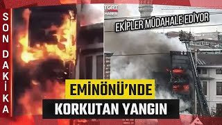 Eminönü'nde 5 Katlı Binada Korkutan Yangın! Ekipler Müdahale Ediyor - TGRT Haber