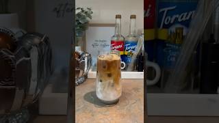 iced salted caramel latte ☕️ #shorts #shortsviral #shortsfeed #coffee #nespresso #asmr