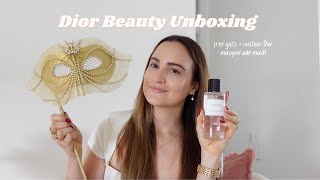 Dior Beauty Unboxing: shopping at the Aventura Mall pop up and a *custom* Dior masquerade mask!