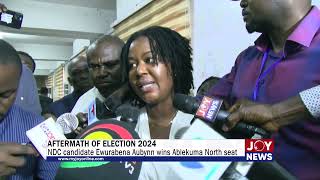 Aftermath of Election 2024: NDC candidate Ewurabena Aubynn wins Ablekuma North seat