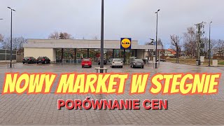 NOWY MARKET W STEGNIE , PORÓWNANIE CEN