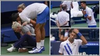 Djokovic apologises after hitting lady line judge at the US Open