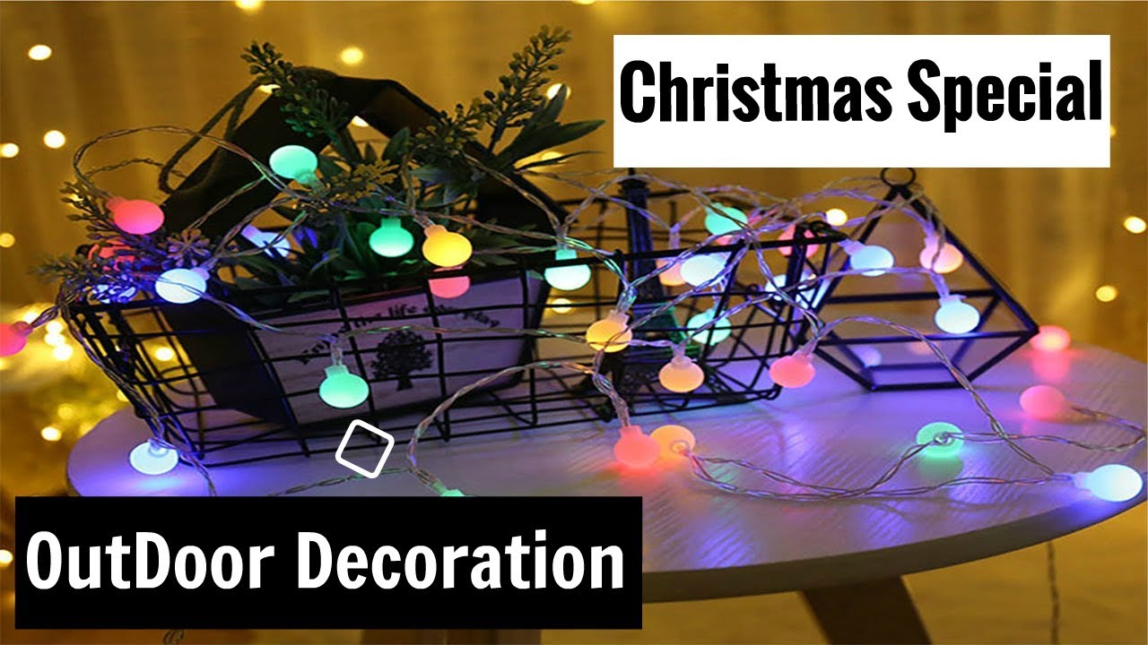 || Led String Lights - Outdoor Decorations On Christmas || - YouTube