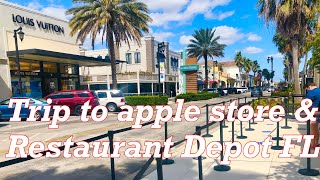 A trip to Apple store and Restaurant Depot Jacksonville Florida