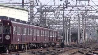 【阪急電鉄】3000系3077F%廃車回送＠西宮北口('14/02)