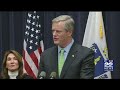 Governor Baker discusses budget with state leaders