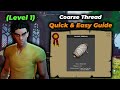 RuneScape Dragonwilds Coarse Thread Tutorial – Fast Crafting Guide for Beginners!