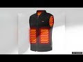 tengoo hv 08 heated vest 8 heating areas usb charging 3 gear temperature review