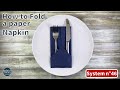 How to fold a paper napkin - cutlery pocket | Napkin Folding